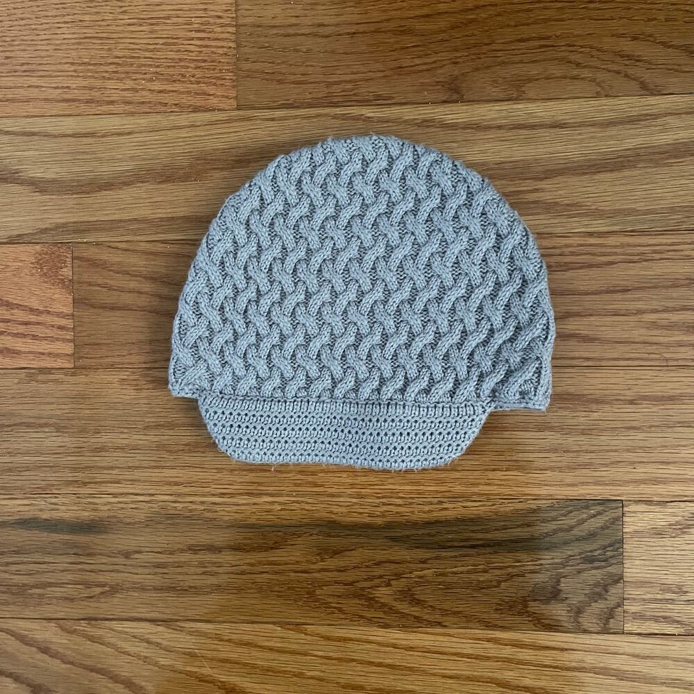 Banana Republic Basketweave Knit Beanie Hat Hint of Lilac Purple Womens NWOT